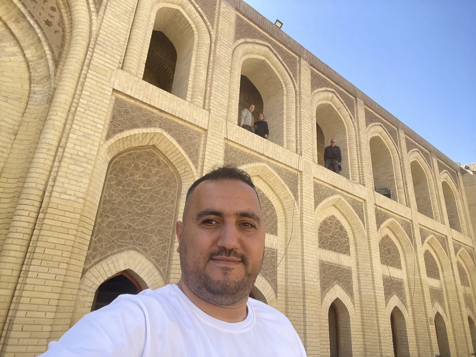 Abbasid courtyard with ornamental brickwork, Baghdad