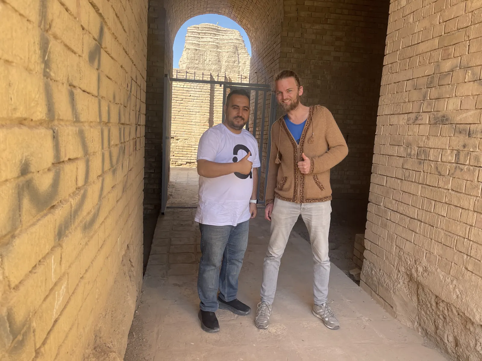 Brick gate passage at the Aqar Quf ziggurat